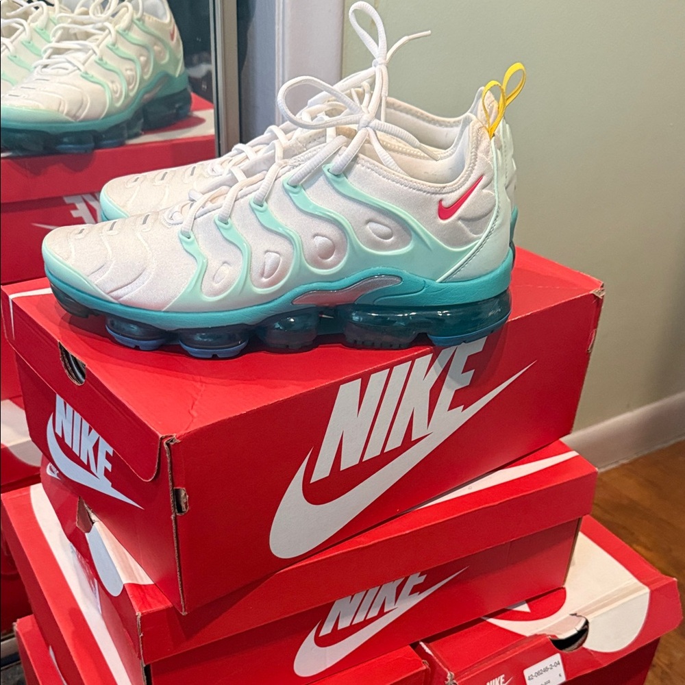 Nike Men’s Air VaporMax Plus - White and Blue